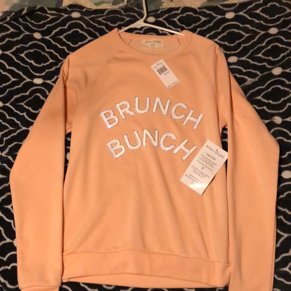 Bow & Drape Blush “Brunch Bunch” Sweater